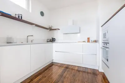 Cuisine ou kitchenette dans l'établissement Welcome