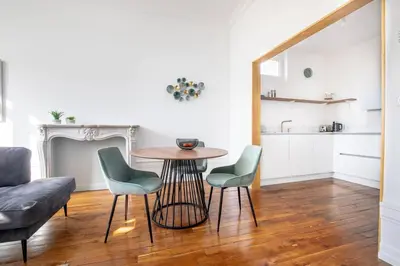 Cuisine ou kitchenette dans l'établissement Welcome