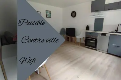 Cuisine ou kitchenette dans l'établissement Appartement T2 Rochefort