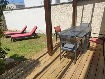 Terrasse ou espace extérieur de l'établissement Spacieux T2 Gd confort jardin et garage privatifs