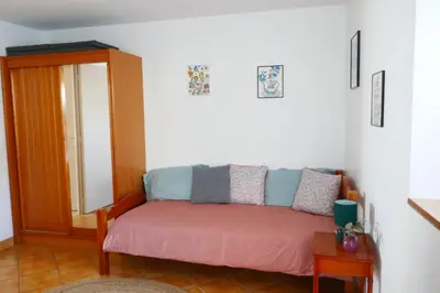 Coin salon dans l'établissement Gîte de La Ramée