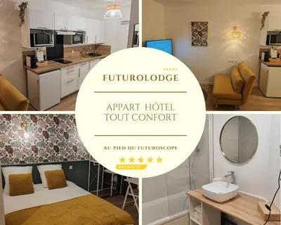 Cuisine ou kitchenette dans l'établissement Échappée Cosy au Cœur du Futuroscope - Confort Assurés