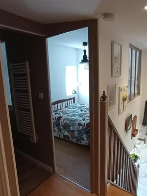 Un ou plusieurs lits dans un hébergement de l'établissement Gîte Zoé