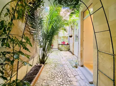 Jardin de l'établissement Le Logis des Templiers Vieux Port