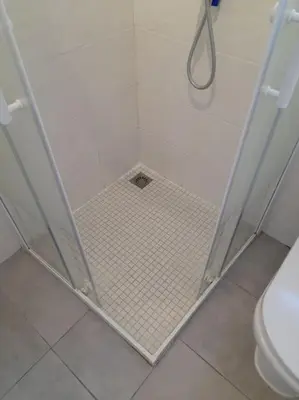 Salle de bains dans l'établissement Les Sablines - Maisons T2 à 700m de l'océan - Terrasse et parking