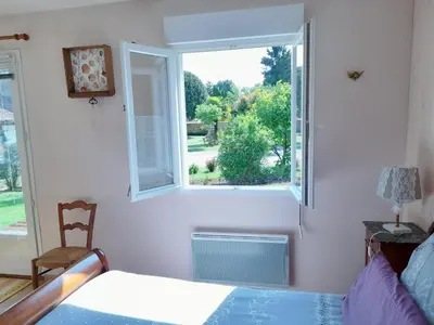 Un ou plusieurs lits dans un hébergement de l'établissement Chambre d'hôtes de l'Ancienne école