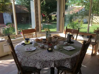 Jardin de l'établissement Chambre d'hôtes de l'Ancienne école