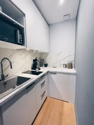 Cuisine ou kitchenette dans l'établissement Le Loulou de La Rochelle