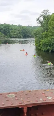 Vue sur la rivière ou le fleuve situé(e) à proximité de la maison de vacances