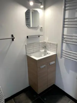 Salle de bains dans l'établissement Studio indépendant