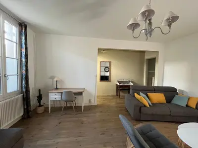 Coin salon dans l'établissement Charmante charentaise
