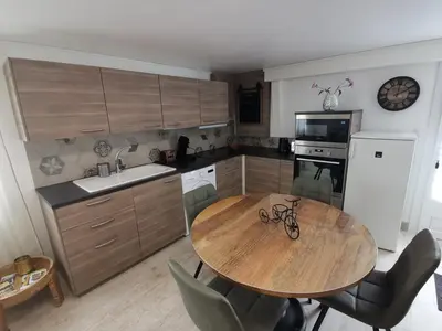 Cuisine ou kitchenette dans l'établissement Gîte - Chambres d'Hôtes La Belle Hélène