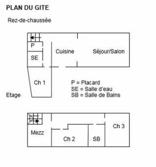 Plan de l'établissement La biche