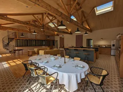 Plan de l'établissement Séjour de luxe au cœur de Mainxe, avec truffe et cours de cuisine, idéal pour 4 couples - FR-1-653-235