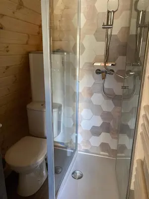 Salle de bains dans l'établissement Chalet Suédois cocooning