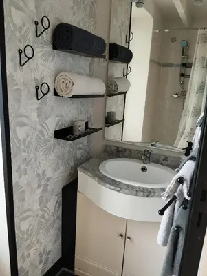 Salle de bains dans l'établissement La petite maison