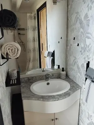Salle de bains dans l'établissement La petite maison