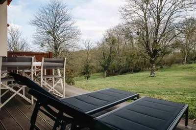 Jardin de l'établissement Olydea Le Hameau de Vouvant