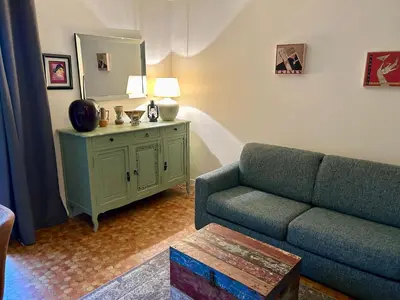 Coin salon dans l'établissement Olydea Le Hameau de Vouvant