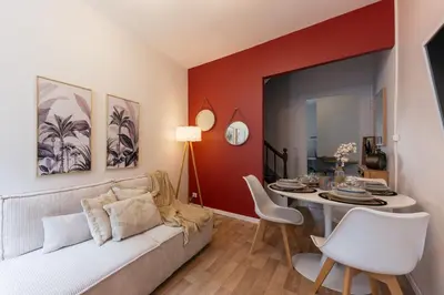 Coin salon dans l'établissement Coquette maison & extérieur