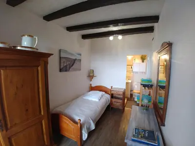Un ou plusieurs lits dans un hébergement de l'établissement Manoir Le Cristal chambres d'hotes , Futuroscope apd 35 euros