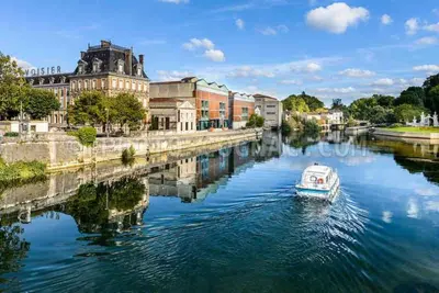 Vue sur la rivière ou le fleuve situé(e) à proximité de la maison de vacances