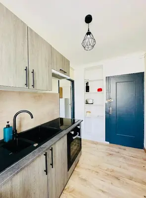 Cuisine ou kitchenette dans l'établissement Le Cocooning, Cœur Cognac, WiFi Fibre et Parking