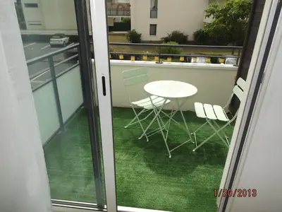 Balcon ou terrasse dans l'établissement LA ROCHELLE MIRANDE T1BIS