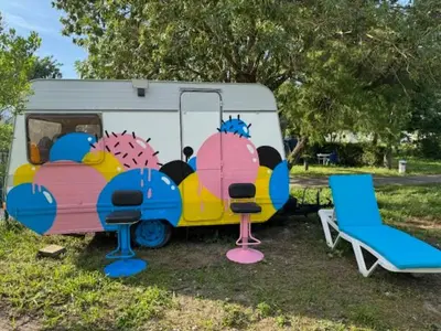 Jardin de l'établissement CAMPING ANIMAL KING