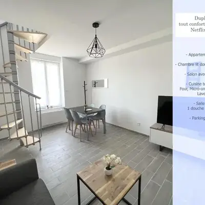 180B - Duplex T2 Tout Confort - Wifi Netflix