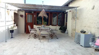 Terrasse ou espace extérieur de l'établissement Chambre d'hôtes Les Nénuphars