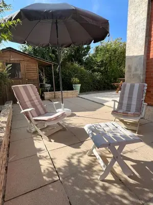 Terrasse ou espace extérieur de l'établissement La Petite Angérienne