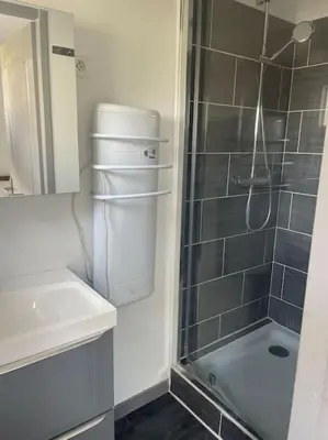 Salle de bains dans l'établissement Charmant appartement avec parking privée