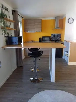 Cuisine ou kitchenette dans l'établissement La Grelauderie 4