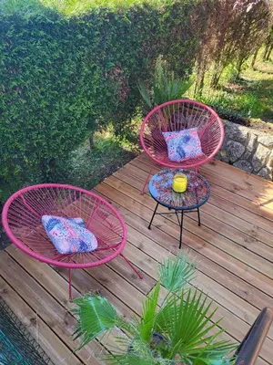 Jardin de l'établissement Chez T-E-O