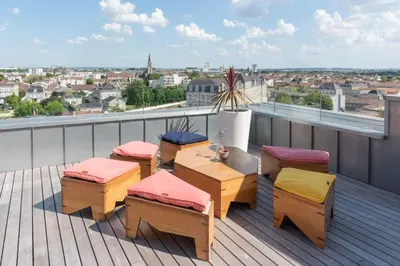 Balcon ou terrasse dans l'établissement Chez T-E-O