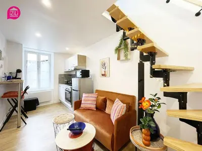 Cuisine ou kitchenette dans l'établissement Le Duplex Niortais by CozyLife - Calme et Cosy