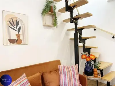 Coin salon dans l'établissement Le Duplex Niortais by CozyLife - Calme et Cosy