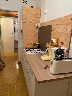 Cuisine ou kitchenette dans l'établissement maisonnette