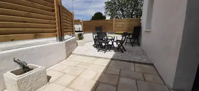 Balcon ou terrasse dans l'établissement Gîte 35m2 - 2pers - Plus Lit d'appoint - Draps et serviettes optionnels non prévu dans le prix affiché
