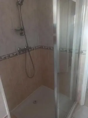 Salle de bains dans l'établissement Philippe et Éliane
