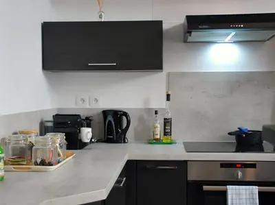 Cuisine ou kitchenette dans l'établissement Le coeur d'Angoulême, calme et spacieux