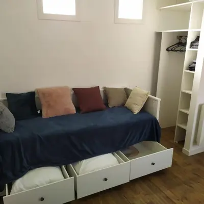 Coin salon dans l'établissement Appartement indépendant, calme 2 adultes, 2 étoiles