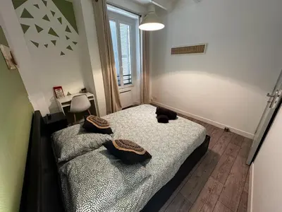 Un ou plusieurs lits dans un hébergement de l'établissement Le Saint Maixent, Maison de Ville, Baby Foot, wifi