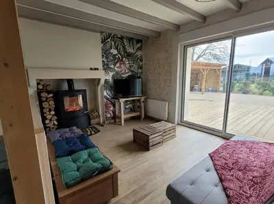 Coin salon dans l'établissement Maison Poitevine 9/10 personnes