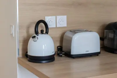 Cuisine ou kitchenette dans l'établissement Le Havre urbain en Hyper Centre