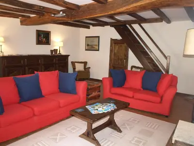 Coin salon dans l'établissement Le Manoir de La Foye