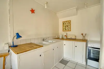 Cuisine ou kitchenette dans l'établissement Hameau de la Brousse