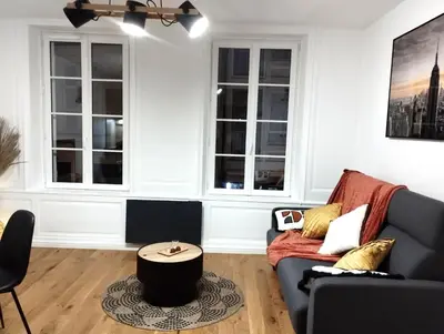 Coin salon dans l'établissement Appartement hyper centre