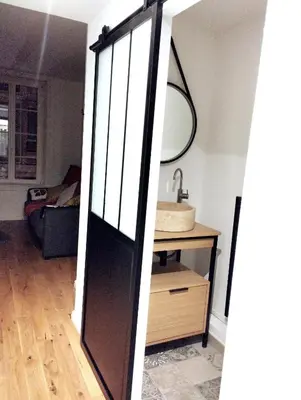 Un ou plusieurs lits dans un hébergement de l'établissement Appartement hyper centre